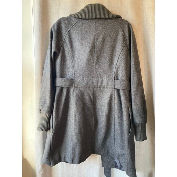 Women’s Gray Cozy Knit Button Up Coat by Green with Envy Size Large - Picture 6 of 7